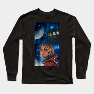 13th doctor/orange space suite Long Sleeve T-Shirt